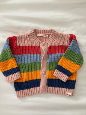Tiny cottons Stripes Baby Cardigan